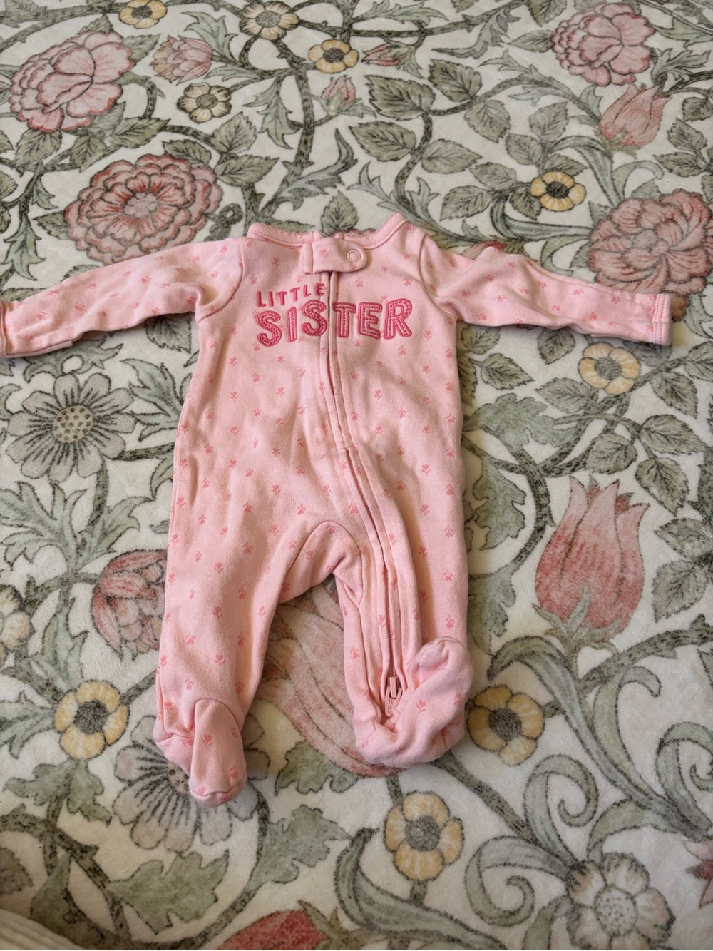 Preemie footie girls jammies